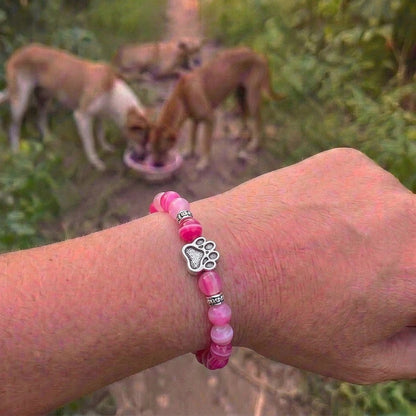 Armband – Roze agaat